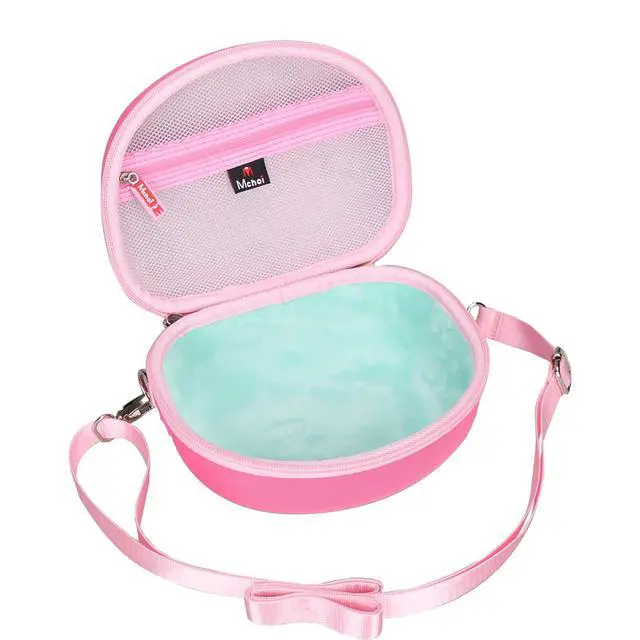 Alt view image 3 of 7 - Hard Carrying Case Suitable for Riwbox CT-7 Pink/for Jack CT-7S Cat Green 3.5mm/ for iClever IC-HS01 Bluetooth Wireless Over-Ear Headphones Headset for Kids Travel Protective Case, Case Only