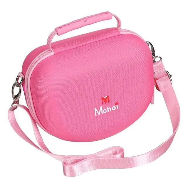 Alt view image 5 of 7 - Hard Carrying Case Suitable for Riwbox CT-7 Pink/for Jack CT-7S Cat Green 3.5mm/ for iClever IC-HS01 Bluetooth Wireless Over-Ear Headphones Headset for Kids Travel Protective Case, Case Only