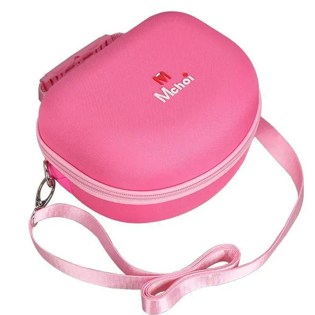 Alt view image 6 of 7 - Hard Carrying Case Suitable for Riwbox CT-7 Pink/for Jack CT-7S Cat Green 3.5mm/ for iClever IC-HS01 Bluetooth Wireless Over-Ear Headphones Headset for Kids Travel Protective Case, Case Only