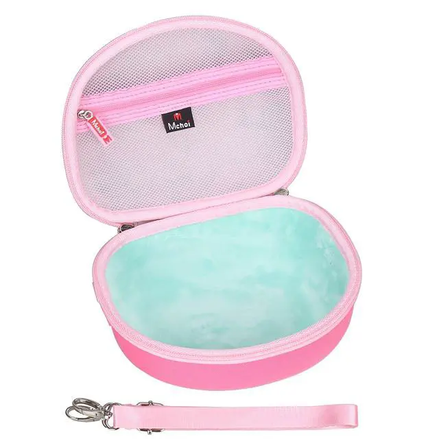 Alt view image 4 of 7 - Hard Carrying Case Suitable for Riwbox CT-7 Pink/for Jack CT-7S Cat Green 3.5mm/ for iClever IC-HS01 Bluetooth Wireless Over-Ear Headphones Headset for Kids Travel Protective Case, Case Only