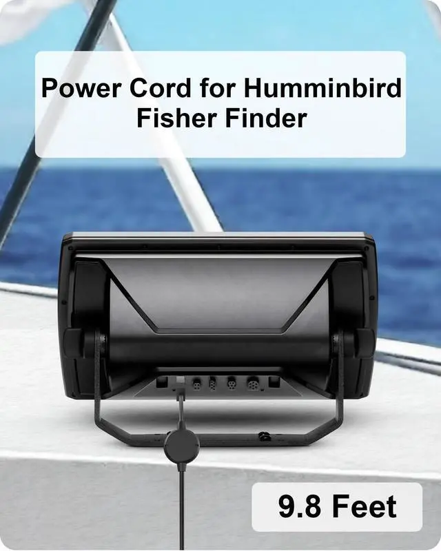 Alt view image 6 of 6 - PC11 Power Cord for Humminbird 9.8FT/3M Standard 720057-1 Compatible with Humminbird All Helix, PiranhaMAX and Earlier Models Including 300, 500, 600, 700, 800, 900, 1100 Series Fish Finder