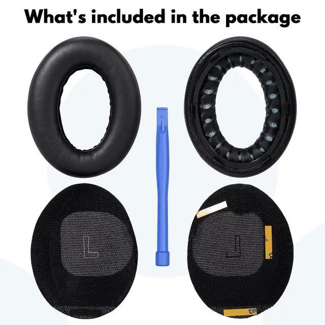 Alt view image 5 of 7 - Replacement Earpads for Bose QuietComfort Ultra | Premium Memory Foam Cushions, Soft Protein Leather, Noise Isolation, Easy Installation, for Bose QC Ultra Headphones (Black)