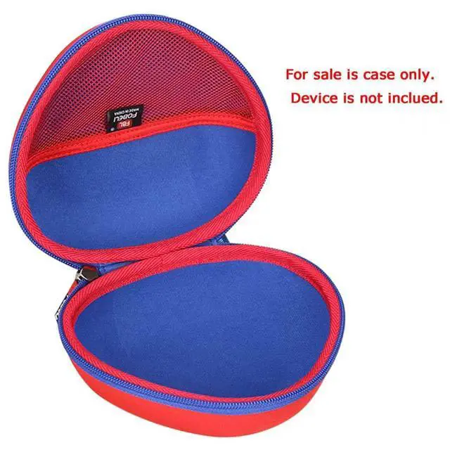 Alt view image 2 of 7 - EVA Kids Headphone Case for JLab/Acer/eKids Spiderman, Case Only | Hard EVA Shell, Shockproof & Water-Resistant, Double Zipper Closure, Mesh Pocket, Travel Storage Bag, Red+Blue