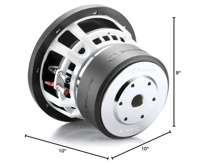 Alt view image 7 of 7 - STRATO-8-D2 1200 Watts Max 8 Inch Car Subwoofer Dual 2 Ohm