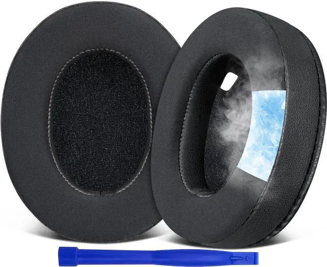 Main image of Cooling Earpads for Sony WH-1000XM4 Headphones, Ear Pads Cushions with High-Density Noise Isolation Foam, Added Thickness, Without Affecting Sensor - Black