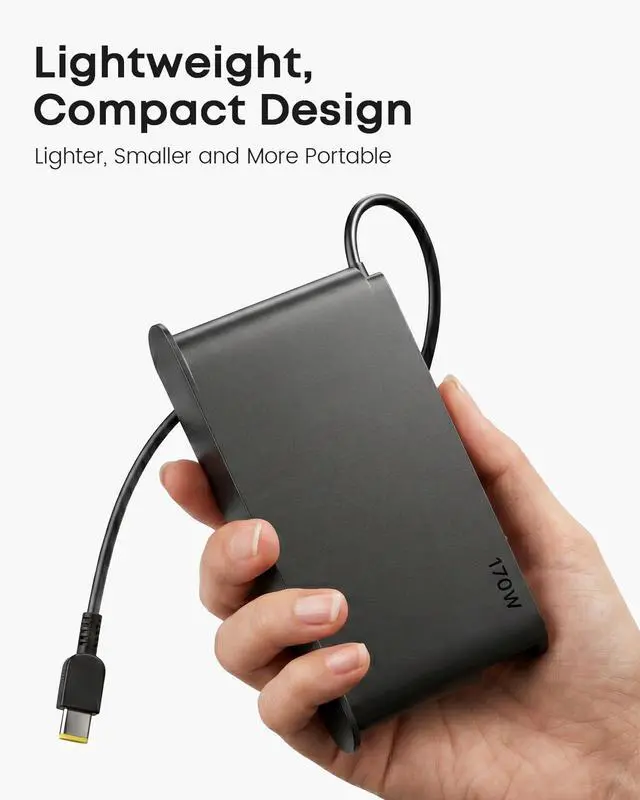 Alt view image 4 of 6 - 170W Laptop Charger Fit for Lenovo ThinkPad LOQ ideapad Gaming 3 | Compatible ThinkPad P1 P15 P16 P71, Legion Slim 5, AC Adapter ADL170SDC3A, ADL170SLC3A, ADL170SCC3A, SA10R16886, SA10R16887