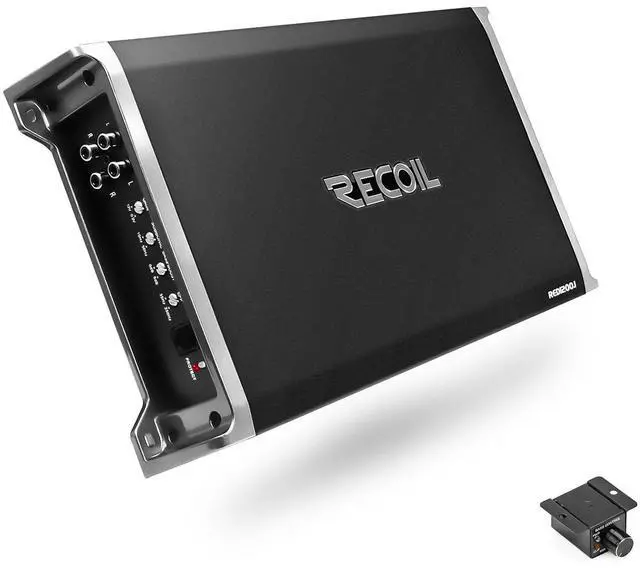 Main image of RED1200-1 2500W Class D Car Audio Mono Block Subwoofer Amplifier | Strappable 1 Ohm Stable Remote Bass Knob Included