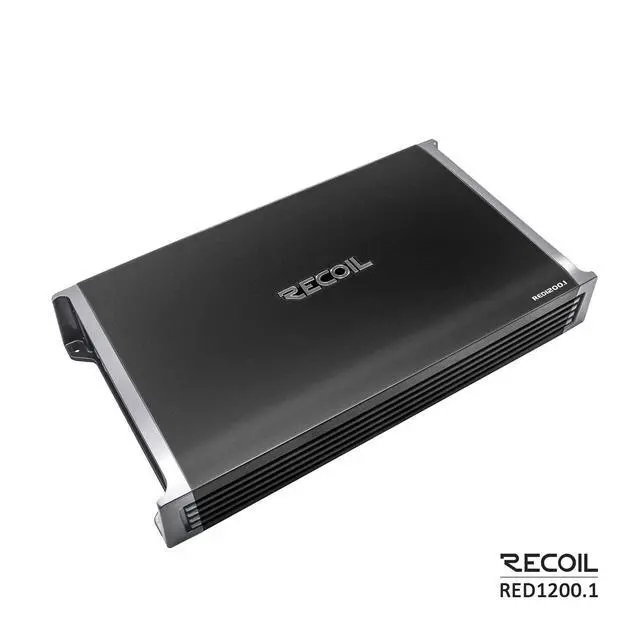 Alt view image 2 of 6 - RED1200-1 2500W Class D Car Audio Mono Block Subwoofer Amplifier | Strappable 1 Ohm Stable Remote Bass Knob Included