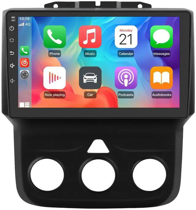 Main image of Car Stereo for Dodge RAM 1500 2500 3500 2013-2018 Manual AC CarPlay Radio | Dodge Ram 1500 2500 3500 2013 2014 2015 2016 2017 2018 Radio Replacement with Wireless CarPlay Android Auto - 2G Ram 32G ROM