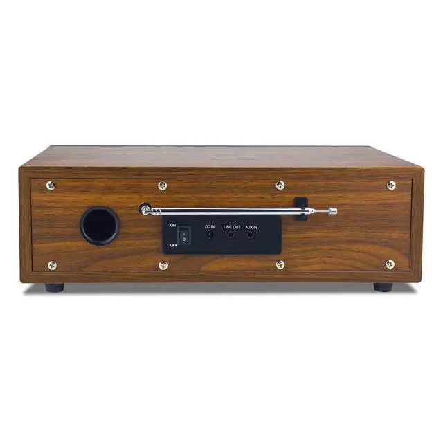 Alt view image 4 of 7 - Ocean Digital WR-800 FM Wi-Fi Internet Radio Stereo Speakers Micro SD Line Out Aux in 30,000+ Stations Stress Relief Relaxation Sleep Aid 2.8" Color Display Wooden Casing Black
