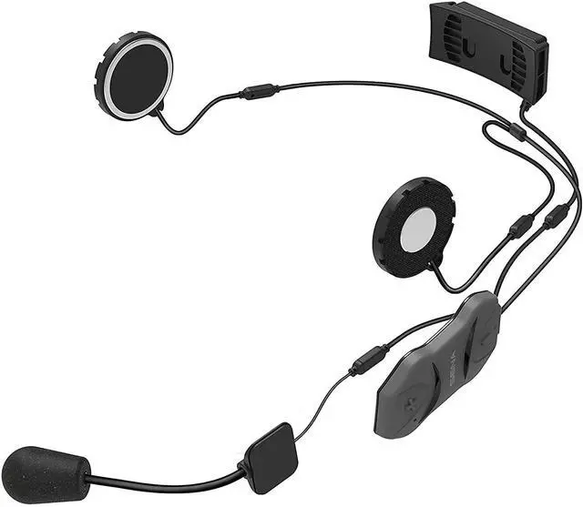 Alt view image 3 of 5 - 10R Low Profile Motorcycle Bluetooth Communication System, Single Pack