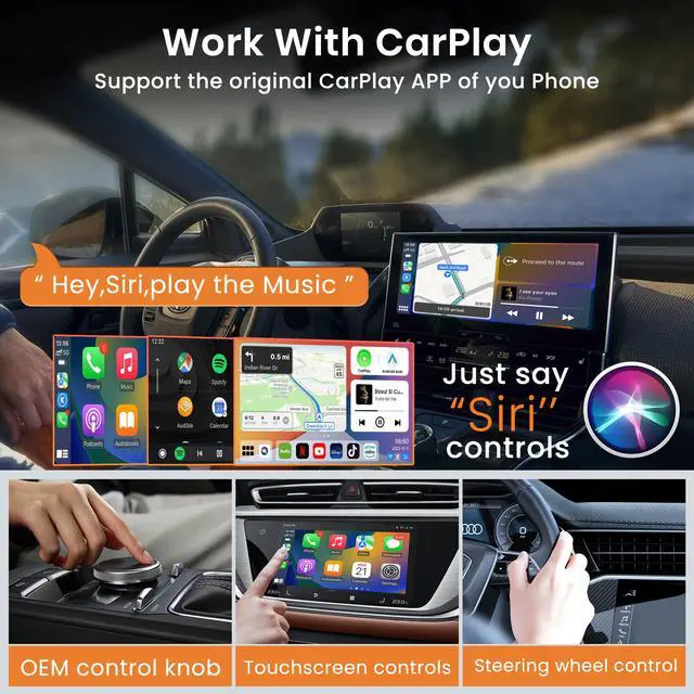Alt view image 7 of 7 - MAX 5.0 Magic Ai Box Wireless Carplay & Android Auto Adapter, Android 13, 8+128GB, 8Core, Box Support Disney+, NetfIix,YouTube,Google Store,TF-Card,HDMI and More