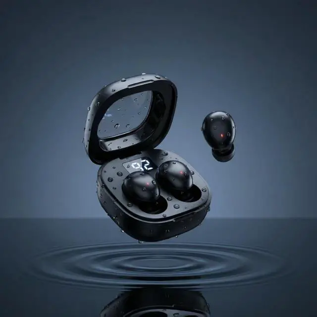 Alt view image 6 of 7 - Ultra small mini earphones Mini Invisible Wireless Earbuds for Small Ear Canals, Low Profile Hidden Sleep Earbuds, IPX5 Waterproof Bluetooth Headphones for Work, Side Sleep & Daily Use (black)
