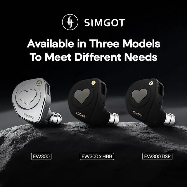Alt view image 6 of 7 - SIMGOT EW300 in Ear Monitor, 1DD+1Planar+1PZT Hybrid Driver IEM Earphones, HiFi Wired Earbuds with Detachable Nozzles, Gaming Earbuds with OFC IEM Cable for Audiophiles (SIMGOT-EW300-DSP)
