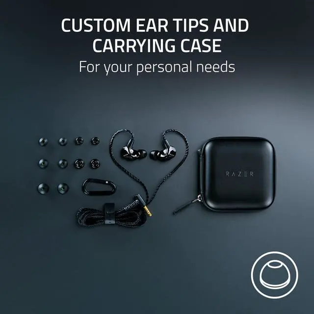 Alt view image 7 of 7 - Moray in-Ear Monitor for All-Day Streaming: Clear, Full-Range Audio - Comfortable Fit - Low Profile Design - Sound Isolating Earbuds - Detachable Over-Ear Wire - Custom Ear Tips & Case - Black