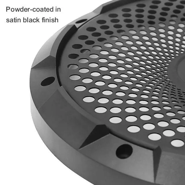 Alt view image 5 of 7 - 10-Inch Subwoofer Grille Concave Center for High Excursion Black Steel Mesh