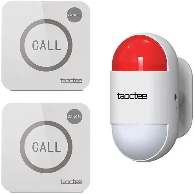 Main image of Panic Alarm Button for House Remote Control Alarm Siren for Office | Dual Power Supply,Panic Alarm System for Security, Sound & Light Siren Alarm for Women,Elderly,Shop,Business,Luxury Store