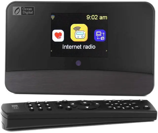 Main image of Ocean Digital WR-03M Internet Radio Receiver (No Built-in Speaker) with Bluetooth, FM, Wi-Fi, LAN, Optical & Line Out, UPnP/DLNA Streaming, Alarm Clock, Podcasts HiFi Component for Home Audio System