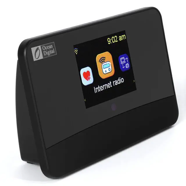 Alt view image 3 of 6 - Ocean Digital WR-03M Internet Radio Receiver (No Built-in Speaker) with Bluetooth, FM, Wi-Fi, LAN, Optical & Line Out, UPnP/DLNA Streaming, Alarm Clock, Podcasts HiFi Component for Home Audio System
