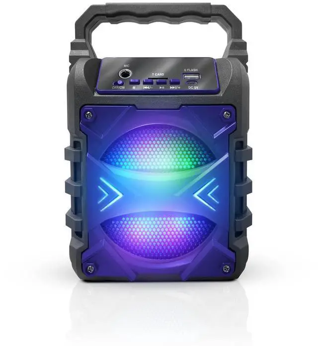 Main image of Top Tech Audio Jet-4 400W Bluetooth Speaker, 4" Woofer, Louder Volume, Crystal Clear Stereo, Rich Bass, 100ft Wireless Range, Mic Input, Portable Speaker Blue