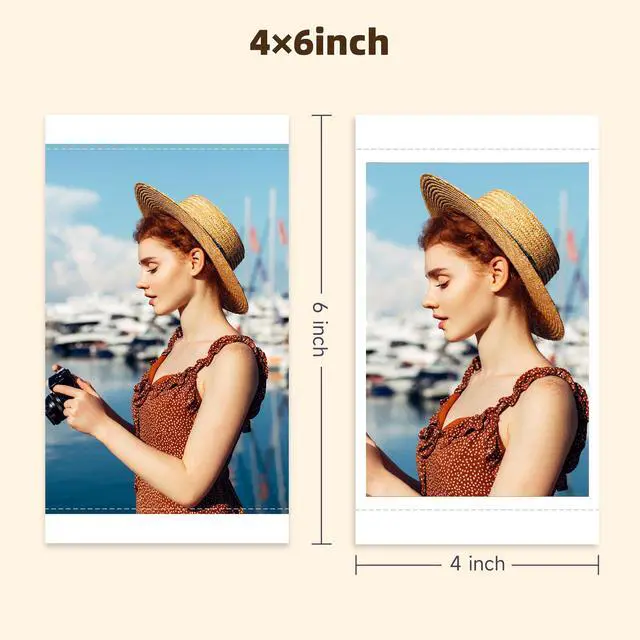 Alt view image 3 of 7 - CP4100 Photo Printer - Plus 4x6 Bluetooth Instant Picture Printer with 20 Sheets & Ribbon - Wi-Fi, Premium Dye Sublimation - 300 DPI Display Resolution - Editing App for Fun, Creative Photos