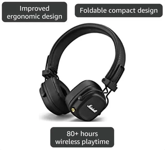 Alt view image 6 of 7 - Major IV On-Ear Bluetooth Headphone, Black