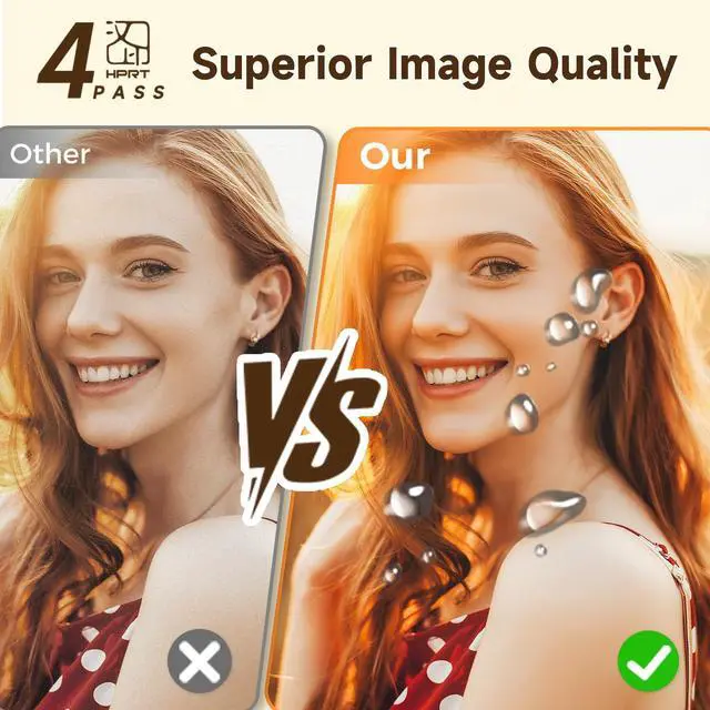 Alt view image 5 of 7 - CP4100 Photo Printer - Plus 4x6 Bluetooth Instant Picture Printer with 20 Sheets & Ribbon - Wi-Fi, Premium Dye Sublimation - 300 DPI Display Resolution - Editing App for Fun, Creative Photos