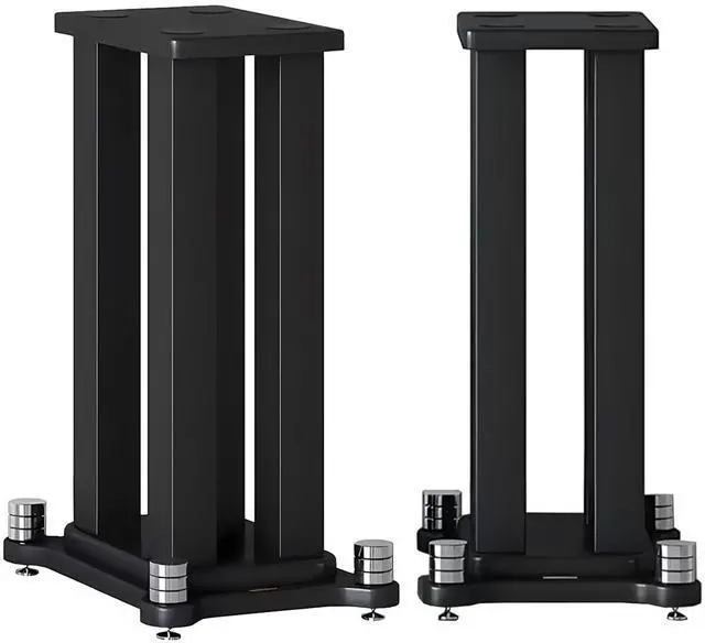 Main image of Universal Wooden Speaker Stands Pair, Heavy Duty Floor Standing Speaker Mount, Bookshelf & Studio Monitor Stands for Home Theater Surround Audio System (19.6in)