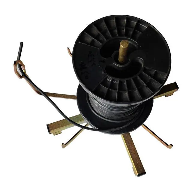 Alt view image 3 of 7 - Folding wire spool rack, Floor or Stud Mounted new cable dispenser, Electricians tools suitable for Romex wires