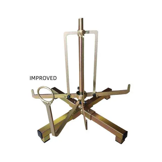 Alt view image 6 of 7 - Folding wire spool rack, Floor or Stud Mounted new cable dispenser, Electricians tools suitable for Romex wires