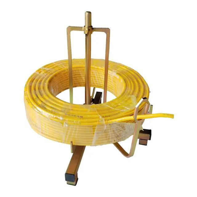 Alt view image 4 of 7 - Folding wire spool rack, Floor or Stud Mounted new cable dispenser, Electricians tools suitable for Romex wires