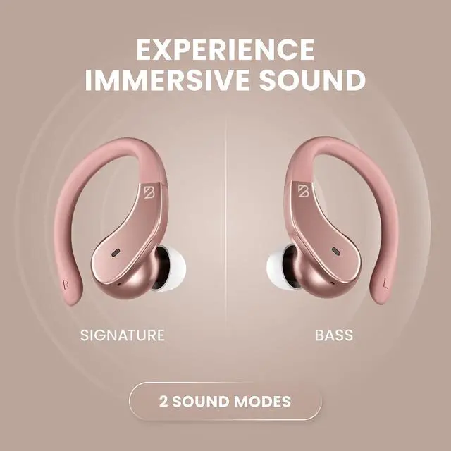 Alt view image 5 of 7 - Runner Wireless Earbuds for Running, Wrap Around Earbuds | Sweatproof Workout Bluetooth Headphones for Sports, Around The Ear Bluetooth Running Headphones, Hook Over Earphones Earhooks
