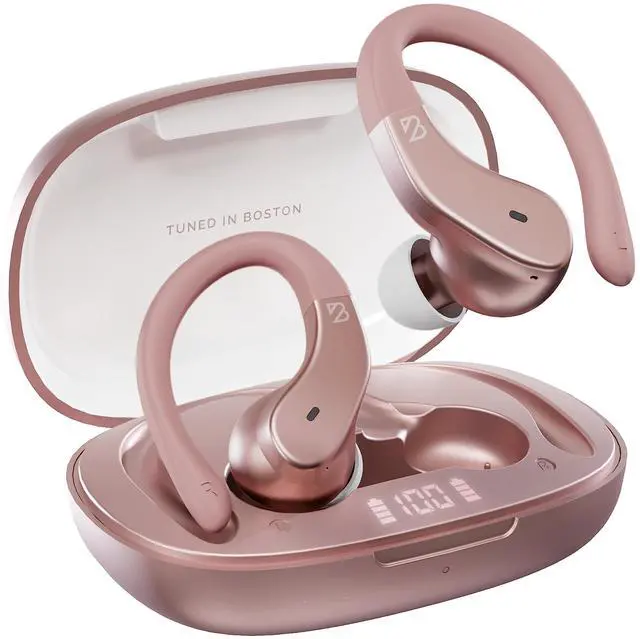 Alt view image 7 of 7 - Runner Wireless Earbuds for Running, Wrap Around Earbuds | Sweatproof Workout Bluetooth Headphones for Sports, Around The Ear Bluetooth Running Headphones, Hook Over Earphones Earhooks