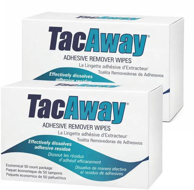 Main image of Tacaway Adhesive Remover Wipes - 50 per Box - 2 Pack
