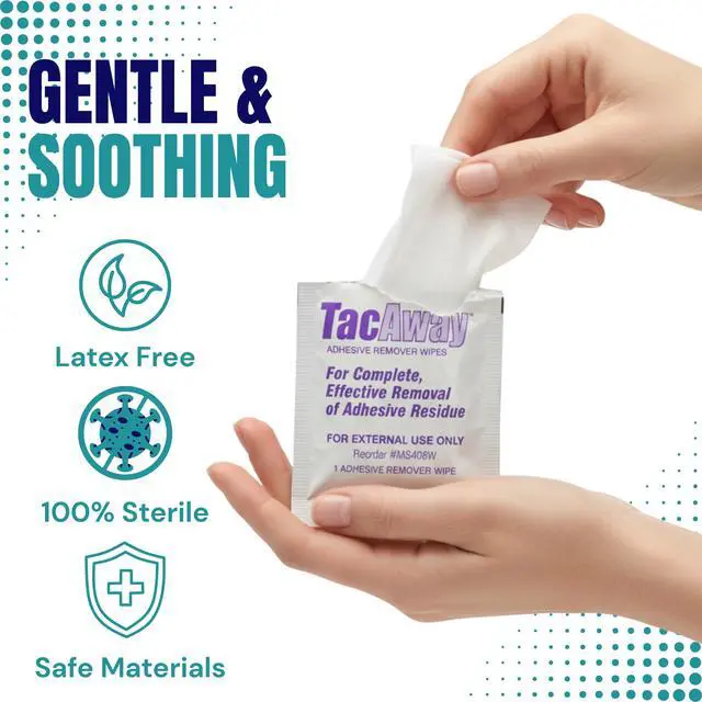 Alt view image 4 of 7 - Tacaway Adhesive Remover Wipes - 50 per Box - 2 Pack