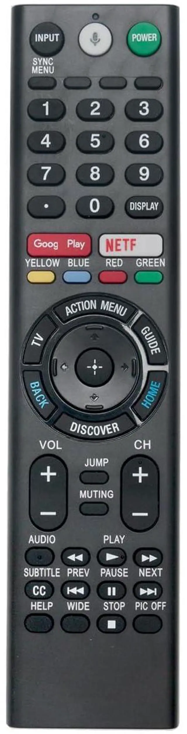 Main image of RMF-TX200U Voice Replacement Remote Applicable for Sony TV XBR-65X930D | XBR-75X940D XBR-65X900E XBR-75X900E XBR-65X930E XBR-75X940E XBR-43X800D XBR-49X800D XBR-65X850D XBR-75X850D XBR-55X850D