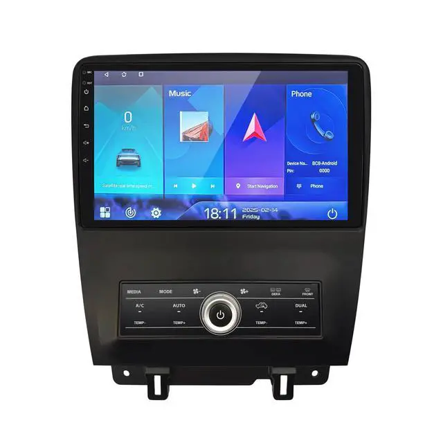 Main image of 2+64G Car Radio for Ford Mustang 10 inch Touch Screen 2010 2011 2012 2013 2014 Stereo,Wireless Carplay/WiFi/Bluetooth/EQ Audio/Andriod Auto/AM/FM/AHD Camera