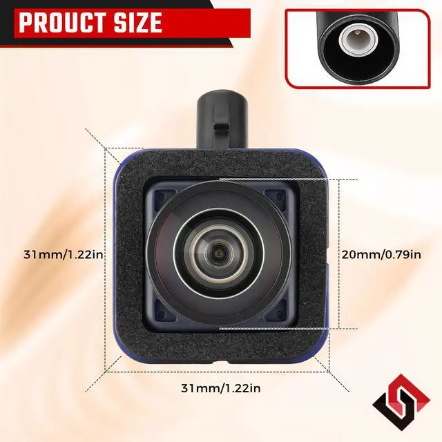Alt view image 5 of 7 - Rear View Backup Camera Fit for Chrysler Pacifica 2017-2022 68417514AA | Fit for Voyager Ram 1500 Maserati Ghibli Levante 2017-2022 Replaces #68144068AB 68144068AD 68417514AA