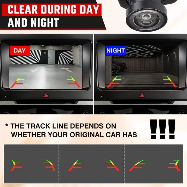 Alt view image 3 of 7 - Rear View Backup Camera Fit for Chrysler Pacifica 2017-2022 68417514AA | Fit for Voyager Ram 1500 Maserati Ghibli Levante 2017-2022 Replaces #68144068AB 68144068AD 68417514AA