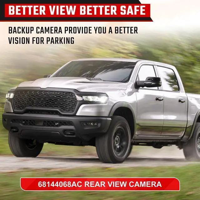 Alt view image 6 of 7 - Rear View Backup Camera Fit for Chrysler Pacifica 2017-2022 68417514AA | Fit for Voyager Ram 1500 Maserati Ghibli Levante 2017-2022 Replaces #68144068AB 68144068AD 68417514AA