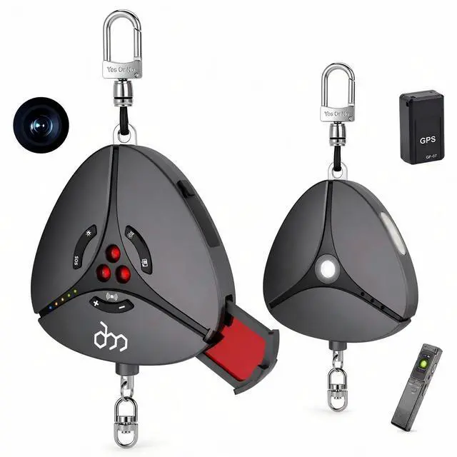 Main image of GPS Tracker Detector & Signal Detector Portable Hidden Camera Detector and Tracker Detector with Alarm & Flashlight, Travel Security Keychain for Women