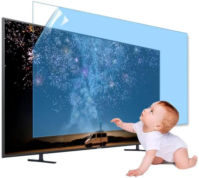 Main image of XRRX 43-65 Inch TV Screen Protector, Frosted Matte Anti Glare Outdoor/Indoor Anti Blue LightDustproof Filter Film, Relieve Eye Strain and Sleep Better, for LCDLED4K OLED / 43in 942x529mm