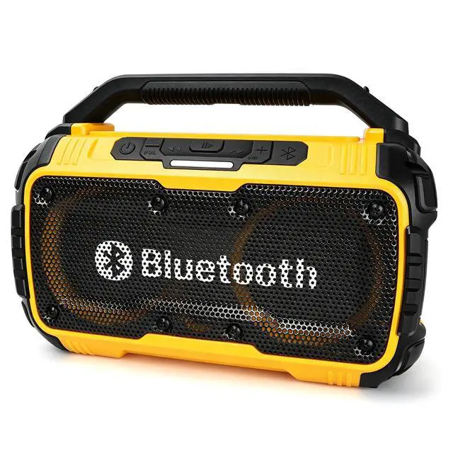 Main image of Cordless Bluetooth Speaker Compatible with DeWalt 20V Max Batterty, 80W Portable Outdoor Wireless Boombox, Durable for Jobsites, Phone Holder Included(Tool Only)