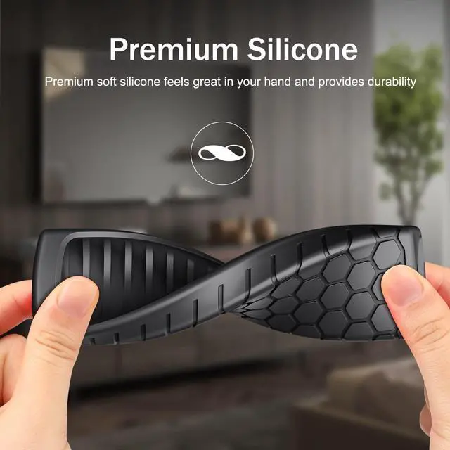 Alt view image 4 of 7 - Silicone Case for Fire TV Alexa Voice Remote Enhanced, Black | Fire TV Stick 4K Max (2nd Gen)/Toshiba/Insignia/Pioneer/2-Series/4-Series/Omni Remote, Shockproof Cover, Anti Slip