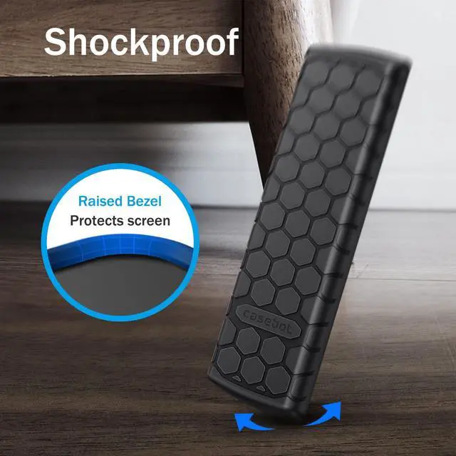 Alt view image 6 of 7 - Silicone Case for Fire TV Alexa Voice Remote Enhanced, Black | Fire TV Stick 4K Max (2nd Gen)/Toshiba/Insignia/Pioneer/2-Series/4-Series/Omni Remote, Shockproof Cover, Anti Slip