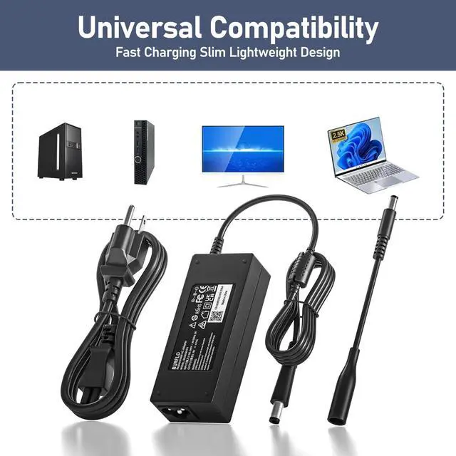 Alt view image 5 of 6 - 90W 65W Power Supply for HP Elitedesk 705 800 805 &ProDesk Mini PC Desktop | for G1 G2 G3 G4 G5 G6 for HP ProDesk 260 600 400 405 G1 G2 G3 G4 G5 G6 Elite Pro desk AC Adapter Charger Cord
