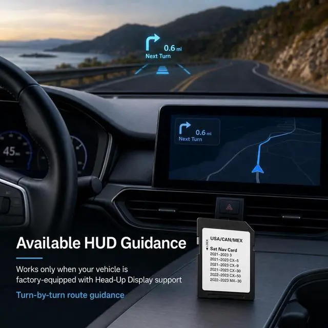 Alt view image 7 of 7 - Premium Latest Navigation SD Card, Seamless Map Update for CX-5(2021-23), CX-30(2021-23), 3 Hatch/Sedan(2021-23), CX-9(2021-23), CX-50(2022-23), MX-30(2022-23), USA/CAN/MEX, VIN Check Required