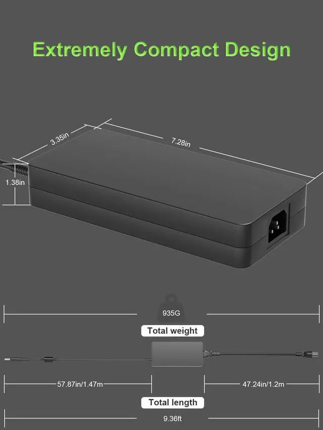 Alt view image 4 of 7 - 330W 280W Charger Compatible with Acer Predator Helios Neo 18 16 14 16S Helios/Triton 18 16 300 500 700 3D 17 X Nitro 5 17 18 16 14 Series PHN18 PHN16 PH18-71 Laptop