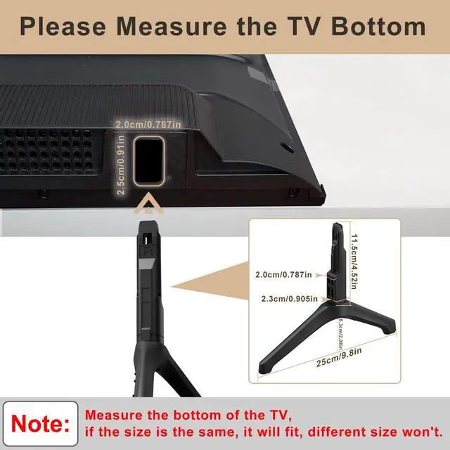 Alt view image 4 of 7 - TV Base Stand for Samsung TV Legs Replacement Only for UN50TU7000FXZA UN55TU7000FXZA UN58TU7000FXZA UN50TU7000 UN55TU7000 Not Universal TV Legs for Samsung with Remote Holder Only for Model We List