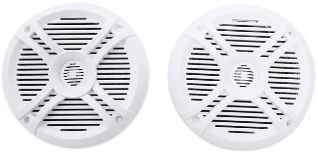 Main image of RMSTS65W Pair 800W 6.5" 2-Way Marine Boat Speakers, 4 Ohm, White, Waterproof, PEI Dome Tweeter, High Power Handling for Marine and Outdoor Use